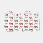 Funny Cute Kerstdieren Santa Hats Lights Bedankdoosjes (Uitgevouwen)