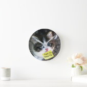 FUNNY! Cute Kitten met  tekst Ronde Klok (Huis)