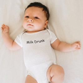 Funny Cute Milk Drunk Quote Kids Welcome  Romper