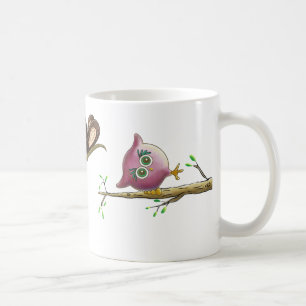 Funny Cute Owl Afbeelding Koffiemok