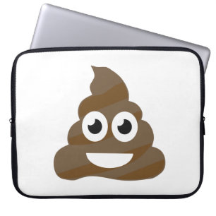 Funny Cute Poop Emoji Laptop Sleeve