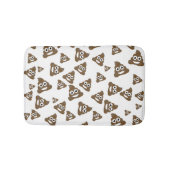 Funny Cute Poop Emoji Pattern Badmat (Voorkant)