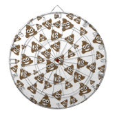 Funny Cute Poop Emoji Pattern Dartbord (Voorkant)