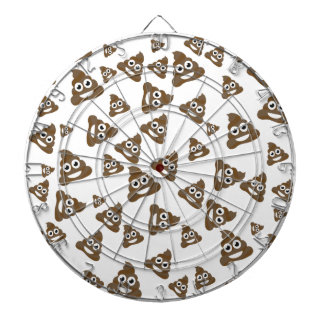 Funny Cute Poop Emoji Pattern Dartbord
