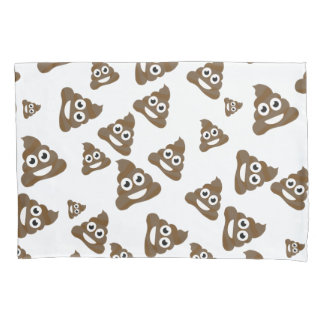 Funny Cute Poop Emoji Pattern Kussensloop