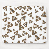 Funny Cute Poop Emoji Pattern Muismat (Voorkant)