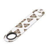 Funny Cute Poop Emoji Pattern Speed Flessenopener (Voorkant Gekanteld)