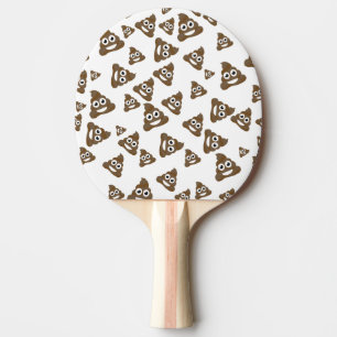 Funny Cute Poop Emoji Pattern Tafeltennisbatje