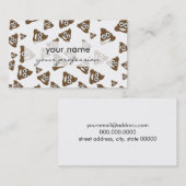 Funny Cute Poop Emoji Pattern Visitekaartje (Voorkant / Achterkant)