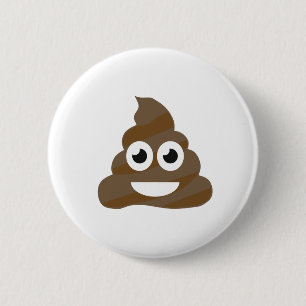 Funny Cute Poop Emoji Ronde Button 5,7 Cm