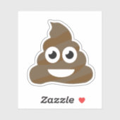 Funny Cute Poop Emoji Sticker (Vel)
