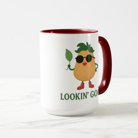 Funny Cute Potato Combo Mug (Devant droit)