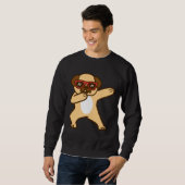 Funny Cute Pug Dog Dabbing Apparel Essential T-Shi Trui (Voorkant volledig)