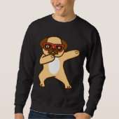Funny Cute Pug Dog Dabbing Apparel Essential T-Shi Trui (Voorkant)