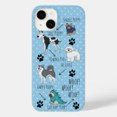 Funny Cute Puppy Poem en Stippen Case-Mate iPhone Case (Achterkant)