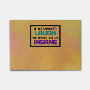 Funny Cute Quote over lachen en onhygiëne Post-it® Notes