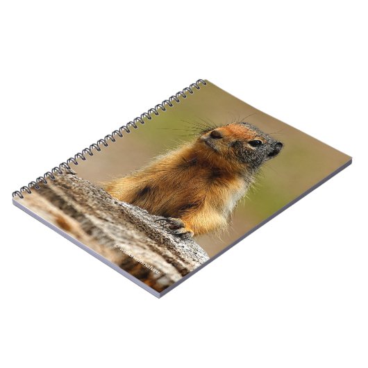Funny Cute Saucy Columbian Ground Squirrel Notitieboek (Linkerzijde)