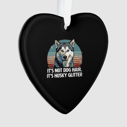 Funny & Cute Siberian Husky Dog Glitter Classic T- (devant)