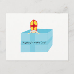 Funny Cute St. Nicholas Dutch Sinterklaas Kinder K Briefkaart