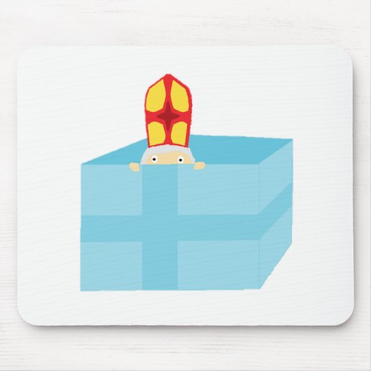 Funny Cute St. Nicholas Dutch Sinterklaas Kinder K Muismat (Voorkant)