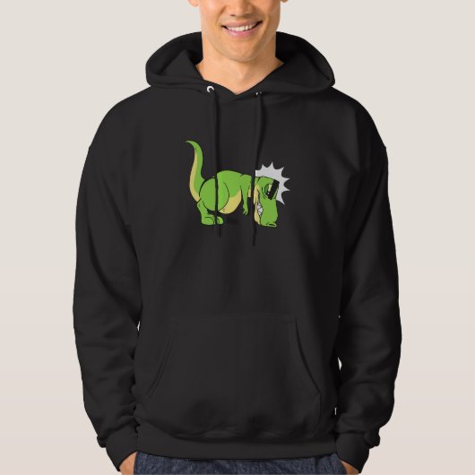 Funny Cute T Rex haat Push UPS Hoodie (Voorkant)