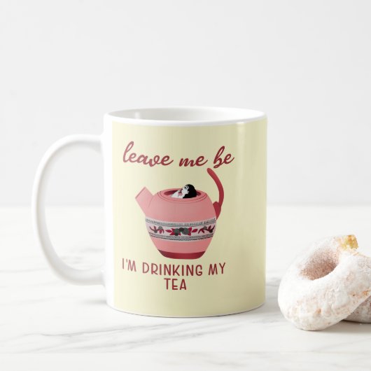 Funny Cute Tea Koffiemok (Met donut)