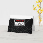 Funny Cute Unieke Vaderdag Kaart (Gele Bloem)