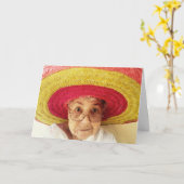 FUNNY CUTE VIEILLE DAME CARTE D'ANNIVERSAIRE POUR (Fleur jaune)