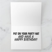 FUNNY CUTE VIEILLE DAME CARTE D'ANNIVERSAIRE POUR (Intérieur)