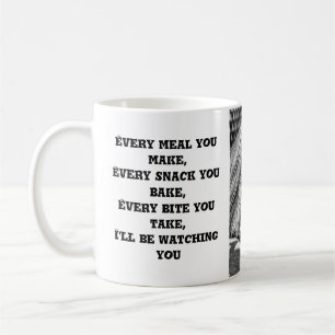 Funny Cute Yorkshire Terrier Dog Black en White Koffiemok