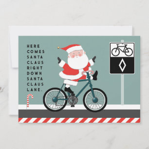 Funny Cycling Kerstmis Kaarten