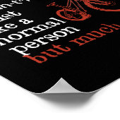 Funny cycling MTB Downhill Biking Mountain Poster (Hoek)