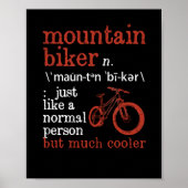 Funny cycling MTB Downhill Biking Mountain Poster (Voorkant)
