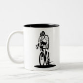Funny Cyclist Sketch - Cycling Coffee Mok - Biker (Links)