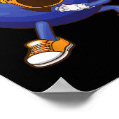 Funny Dabbing Bowling Gift for Bowler Dancer Kinde Poster (Hoek)