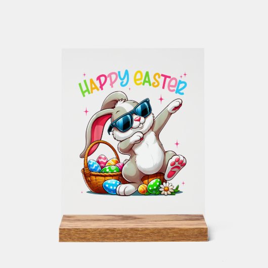 Funny Dabbing Bunny Easter Happy Easter for Boys G (Recto)