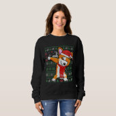 Funny Dabbing Corgi laide Noël Sweat Co (Devant entier)