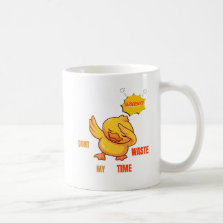 Funny Dabbing Duck Mug | "Don't Waste My Time" Sar Koffiemok