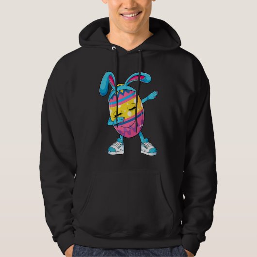 Funny Dabbing Easter Egg Apparel Bunny Easter Day  Hoodie (Voorkant)