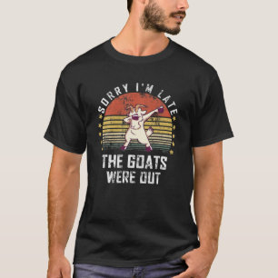 Funny Dabbing Goats Lover Boerderij Animal Funny F T-shirt