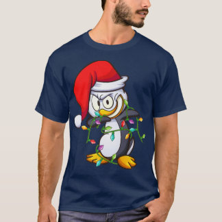 Funny Dabbing Penguin Bird Xmas lampjes Penguin Ch T-shirt