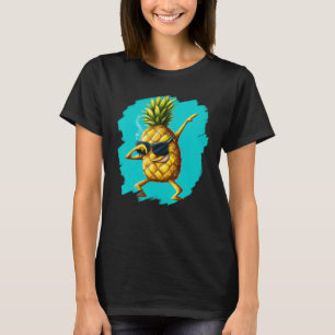 Funny Dabbing Pineapple Aloha Sunbribril Beach Dan T-shirt