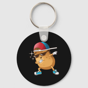Funny Dabbing Potato Gift Cool Dancing Spuds Hip-h Sleutelhanger