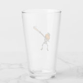 Funny Dabbing Pumpkin Head Baseball Gift Idea Glas (Achterkant)