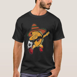 Funny Dabbing Taco Voetbal Sport Lover Cinco T-shirt