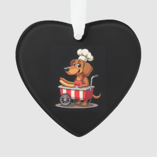 Funny Dachshund Chien Hotdog Sandwich Weenie Sauci