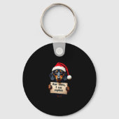 Funny Dachshund Christmas Dear Santa I Can Explain Sleutelhanger (Voorkant)