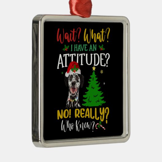 Funny Dachshund Dog Metalen Ornament (Rechts)