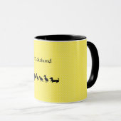 Funny Dachshund Duck Coffee Mok (Voorkant rechts)
