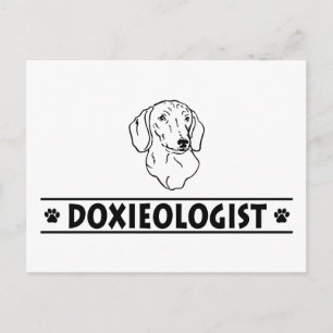 Funny Dachshund - Gladdeerd Briefkaart
